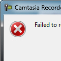 Thumbnail image for Camtasia Error Failed to resume recording:: Invalid Configuration State