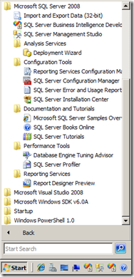 SQL Server 2008 Tools