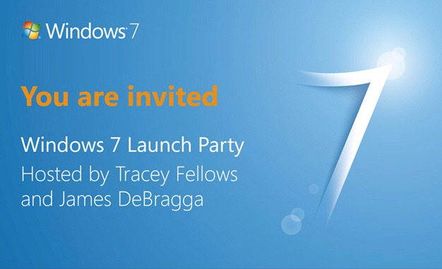 Windows 7 Launch invite